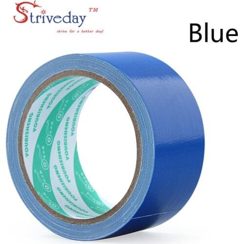1pcs 50mm wide and 10 meters color Cloth base tape Single-sided Strong waterproof No trace High viscosity carpet tape DIY