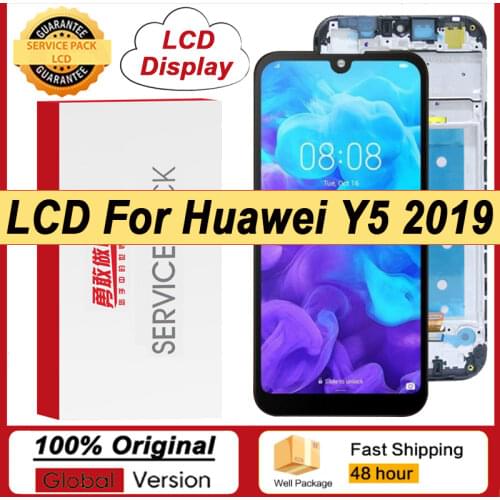 100% Original 5.71'' Display with frame for Huawei Y5 2019 AMN-LX9 LX1 LX2 LX3 LCD Touch Screen Digitizer Assembly Repair Parts