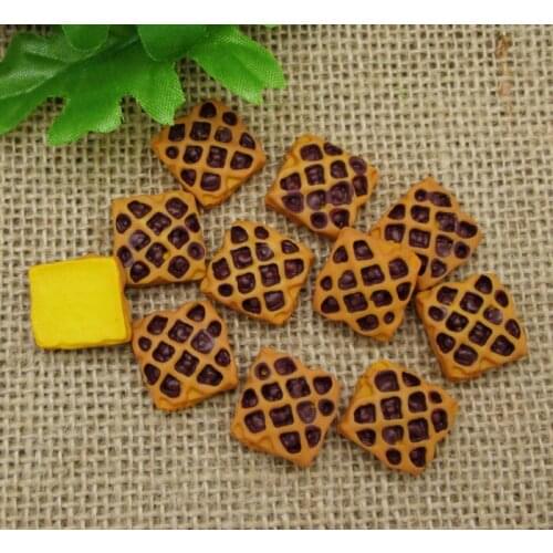 20Pcs Resin Cookies Decoration Crafts Flatback Cabochon Scrapbooking Fit Hair Clips Embellishments Beads Diy