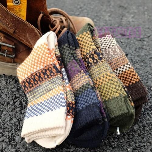 4Pair Mens Soft Thick Angora Cashmere Casual Rabbit Wool Blend Warm Winter Socks Jy18 20 Dropship