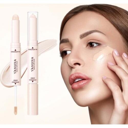 5.7g Concealer Pen Double Head Repair Facial Blemish Liquid Waterproof Dual Use Facial Makeup Concealer Cosmetic