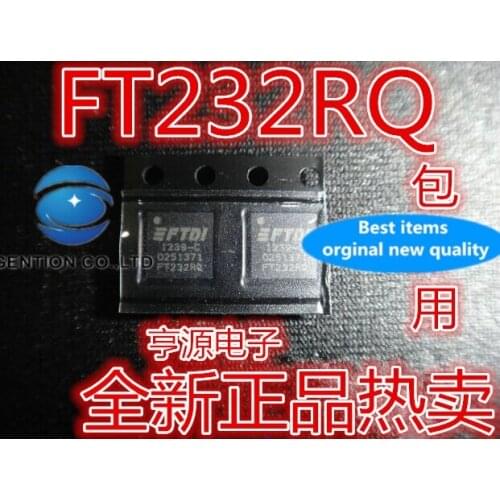 5PCS Turn FT232RQ FT232 QFN32 USB serial interface IC chip in stock 100% new and original