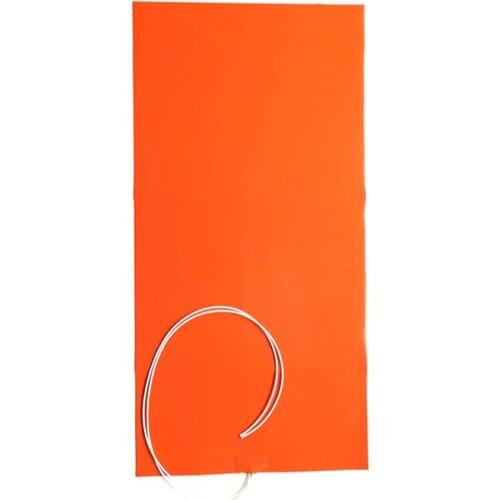 540*1200*1.5mm 230v 2500w Flexible Silicone Rubber Heating Mat for machine adhesive 1 side 1000mm lead out from 540mm side