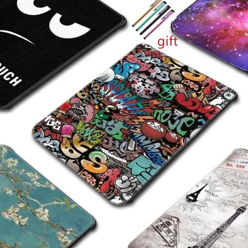 6" Case for Pocketbook 627 616 632 Slim Leather Magnetic cover for PocketBook Touch Lux 4/Touch HD 3/Basic Lux 2 Smart Cover+pen