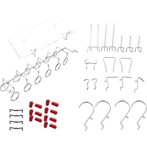 86 Piece Pegboard Hooks Organizer Assortment with Metal Hooks,Pegboard Bins and Peg Locks
