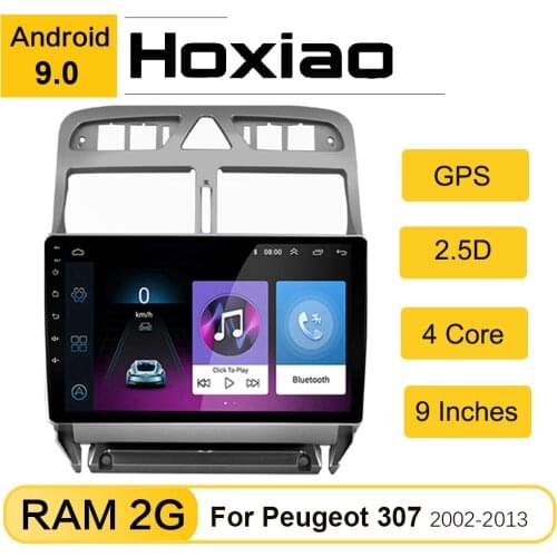 2 Din Android 9.0 GO Car GPS 32G ROM for Peugeot 307 307CC 307SW Car Radio Multimedia Video Player GPS Navigation