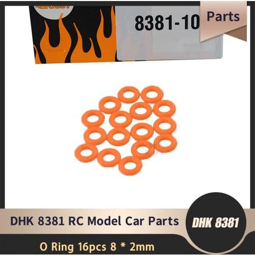 RC Car Parts DHK Hobby 8381-109 O Ring 16pcs 8*2mm 8384 8135 8382 1/10 4wd Remote Control Model Truck Cars Original Accessories