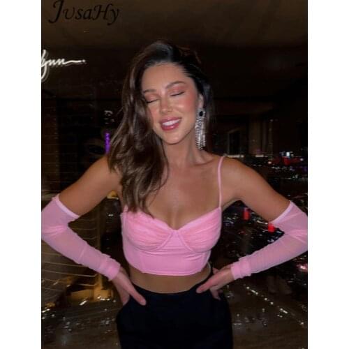 Женские укороченные футболки JUSAHY China At AliExpress