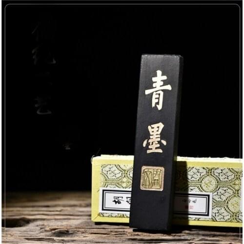 Chinese Ink Brush Calligraphy Sumi-E Painting Hukaiwen Inkstick Qingmo