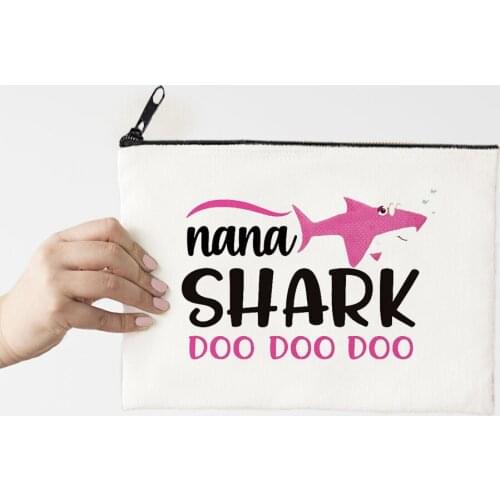 Shark Makeup Bag Flower Print Cosmetic Bags Make Up Bags Toiletries Organizer Pouch Ladies Clutch Gifts Fashion Floral 2021