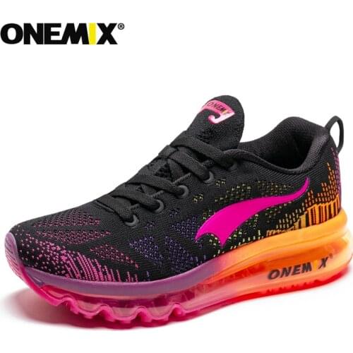 ONEMIX Womens Running Shoes Mesh Air Cushion Light Tennis Comfortable Sports ShoesTraining Jogging Damping Breathable Sneakers