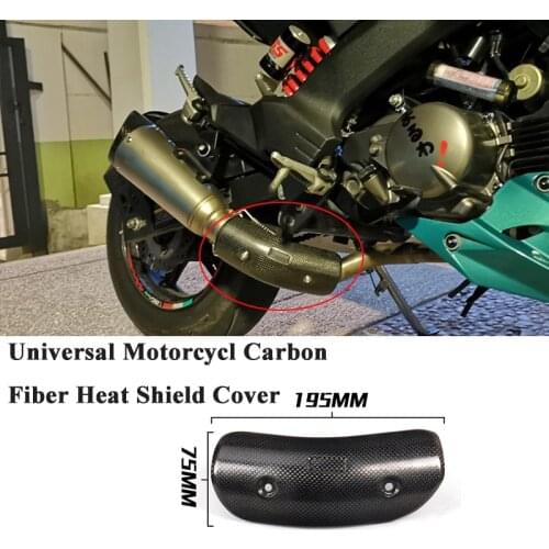 Motorcycle Exhaust Yoshimura For ATV R6 K8 Honda BMW R25 Z900 K6 Middle Connection Carbon Fiber Protector Heat Shield Cover Guar