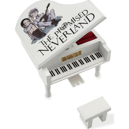 The Promised Neverland Isabellas Lullaby Music Box Mini Piano Model Musical Display Decor Home Coffee Shop Children Toy Gift