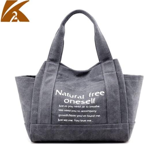 New Style Literature and Art Fresh Canvas Bag Female Mori Single Shoulder Leisure Fashion Versatile Tote Letter Portable Bag