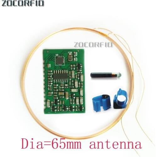 The newest 134.2K Animal Tag Reader Module TTL Output AGV RFID FDX-B FDXB ISO11784 Long distance