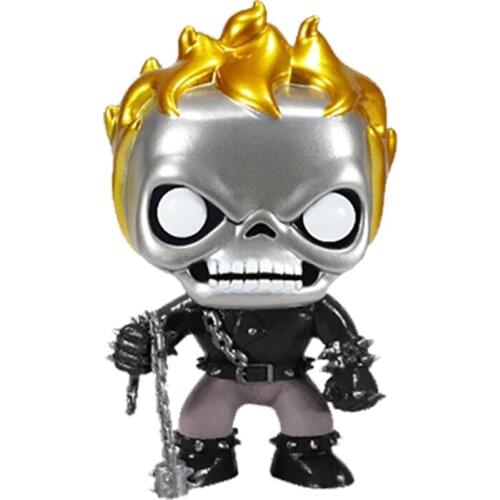 Ghost Rider＃18（Metallic） The Last Judge The Angel of Death Exclusive Universe Vinyl Figure Model Doll Toys Child Halloween Gifts