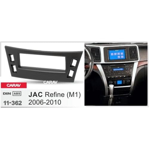CARAV 11-362 Top Quality Radio Fascia for JAC Refine (M1) 2006+ Stereo Fascia Dash CD Trim Installation Kit