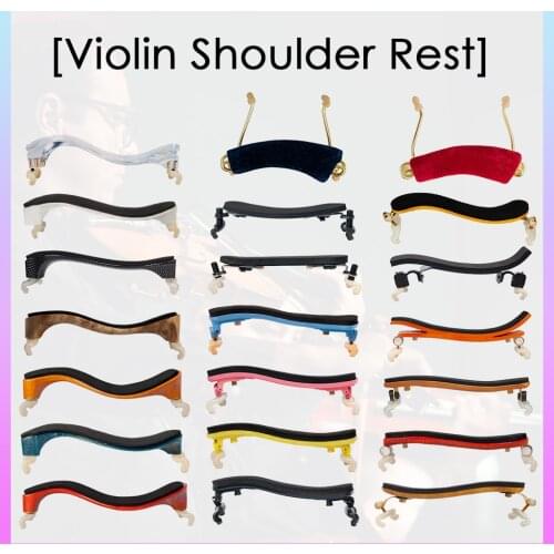Adjustable Violin Shoulder Rest 3/4 4/4 Violin Pad Support Parts Fittings Bon Violin Shoulder Rest Foam Wood Violin