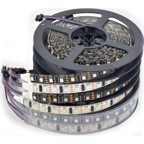 [Seven Neon]Free shipping wholesale individually addressable 5050 RGB 60leds 30pixels/m dream colorful 5V LPD8806 LED strip