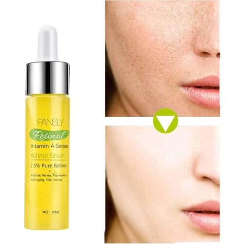30ML Vitamin A Serum 2.5% Pure Retinol Solution Moisturizing Lighten Freckle Fine Anti- Aging Essence Wrinkle Pore Essence