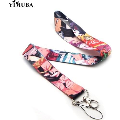 YIMUBA My Hero Academia Lanyards Keychain All Might Midoriya Izuku Todoroki Shoto Bakugou Katsuki Boku no hero Keyring with Rope