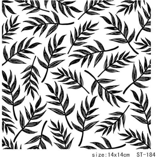 ZhuoAng Slender Willow Leaves Style Clear Stamps/Seal For DIY Scrapbooking/Card Making/Album Decorative Silicon Stamp Crafts