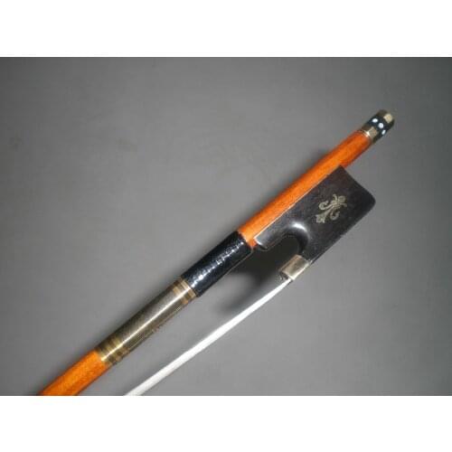 1 PC Pernambuco Bow With Nickel Cooper amounted 4/4 White bow hair