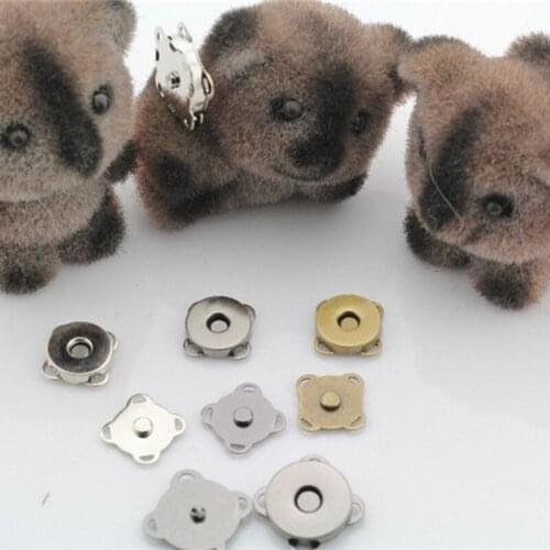 New 10Pair/Bag Sew On Metal Magnetic Snaps Button For Overcoat Coat Luggage PurseGarment Accessories Scrapbooking DIY