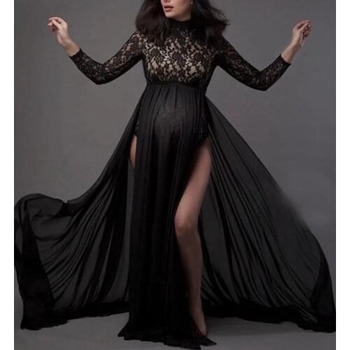 2021 Maternity Tulle Long Dresses Baby Shower Cotton Dress Stretchy Photography Prop Maxi Gown Dresses Vestidos Women Clothes