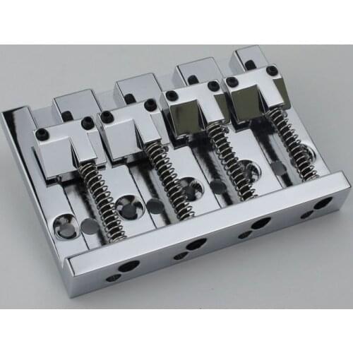 4 String Chrome Badass Style Bass Bridge Machined Bass Bridge Pure copper material Made In Korea CNC