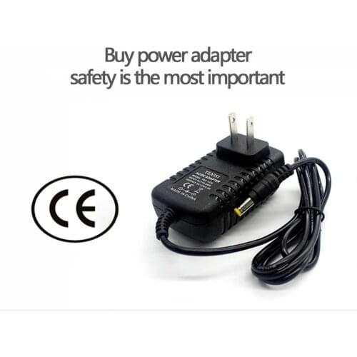 Power Supply Adapter Transformer AC110V 220v To 12v 2A Converter Wall Plug Adapter 5.5*2.1mm Charger for LED Strip Lights Tape