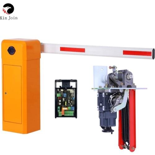KinJoin High Quality DC Brushless Motor Rfid Automatic Barrier Gate With Hall Limit Switch Free-Boom Arm Automatic Barrier Gate