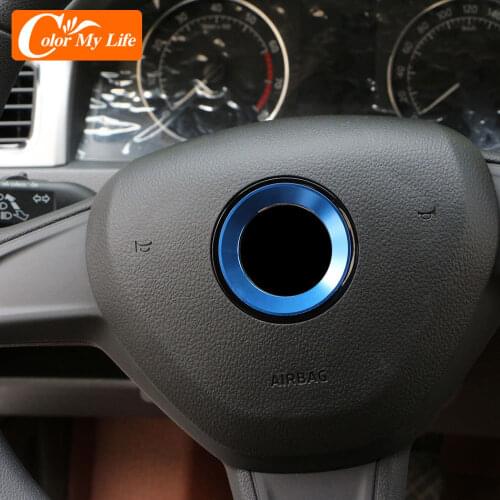 Car Steering Wheel Centre Circle Trim for VW Golf 6 7 Polo Tiguan Passat B6 B7 Touran Scirocco Beetle Jetta MK5 MK6 CC Caddy