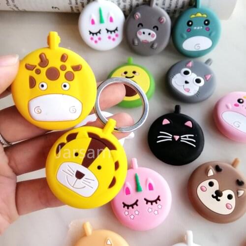 Animal For AirTags case cute cartoon Protection Silicone soft Shell keychian For Air Tag accessories Protective