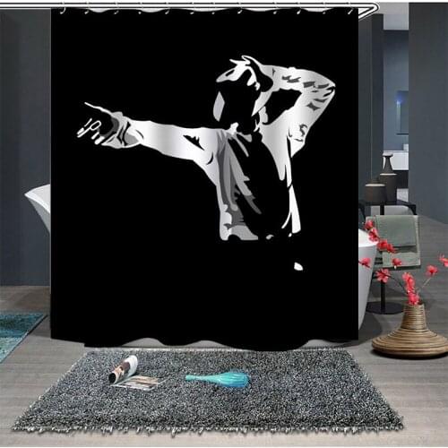 Digital printing Creativity Bath Curtain Polyester Waterproof Individuality Bathroom Partition Curtain Bathroom Shower Curtain