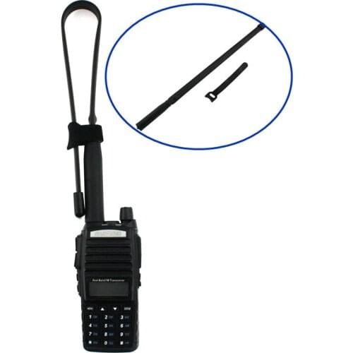 CS Tactical Antenna SMA-Female Dual Band VHF UHF 144/430Mhz Gain Foldable Ruler Antenna For Walkie Talkie Baofeng UV-5R UV-82