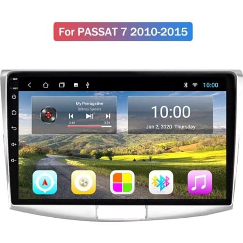 For VW Magotan Passat B7 2010 2011 2012 2013 2014 2015 Navigation GPs Large Screen Machine Android 9 2G+32G DVD Player GPS Radio