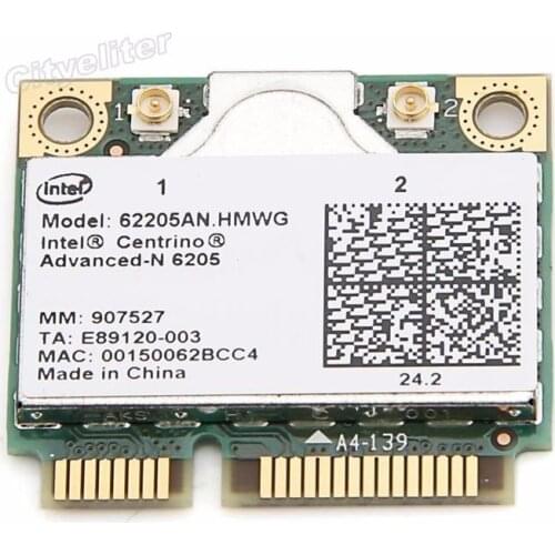 Wireless Adapter Card for Intel Centrino Advanced-N 6205 62205AN 62205HMW 300Mbps Wifi Mini PCI-E 2.4/5Ghz for dell acer asus