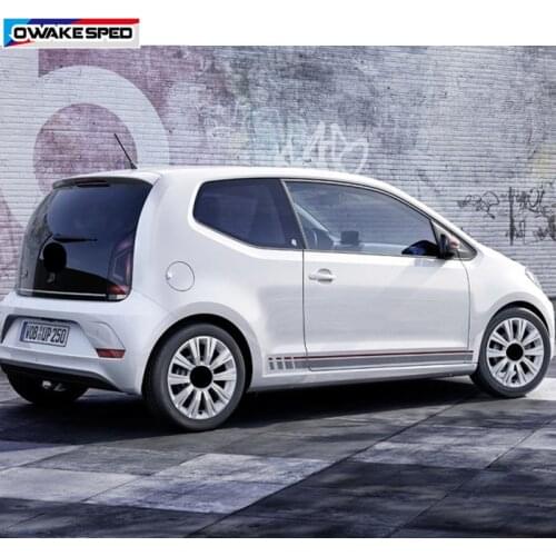 Car Door Side Skirt Sticker Motorsport Stripes Auto Body Decor Vinyl Decal Exterior Accessories For Volkswagen Golf 7 POLO UP