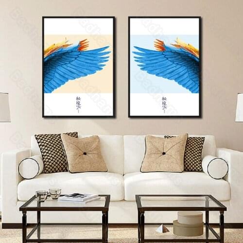 Wall Decoration Sofa Background Mural Bedroom Porch Staircase Hanging Paintings Meter Box Covering Symmetrical Wing