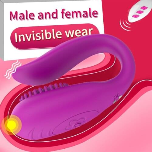 Cheap Vibrators Erotic Wireless Vibrator USB Rechargea Dildo G Spot U Silicone Stimulator Double Vibrator Sex Toy For Woman