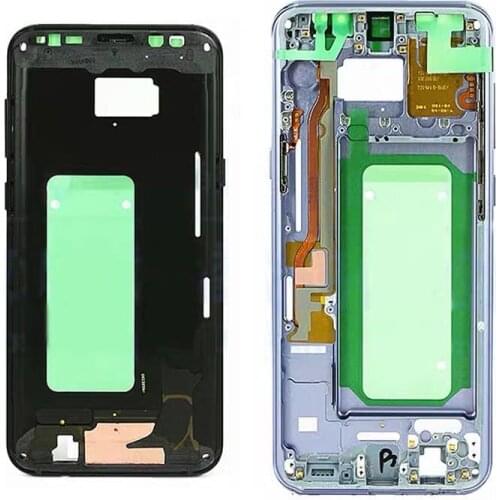 Netcosy For Samsung S8 G950 S8 Plus G955 Middle Frame Plate Bezel Housing Cover Replacemenrt For Samsung S9 G960 S9 Plus G965