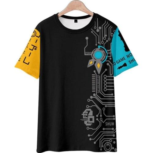 2021 New Arrival 3D Cosplay NO GAME NO LIFE T shirt Adult Kids T-shirt Summer Hip hop Casual Short Sleeve 3D Print Tee