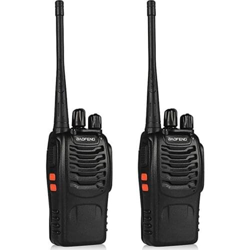 2pcs Baofeng bf-888s Portable Walkie Talkie 16CH bf 888s Two Way Radio UHF 400-470MHz 2 Pcs Hunting Transceiver with Earphone