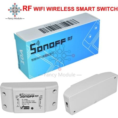 RF Wifi Wireless Smart Home Switch with RF Receiver Remote Control Smart Timing Control Light 220V Automation Module Switch