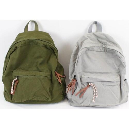 Washed Canvas Backpack Korean Version of The Simple Mori Art Student Schoolbag Retro Large-capacity Travel