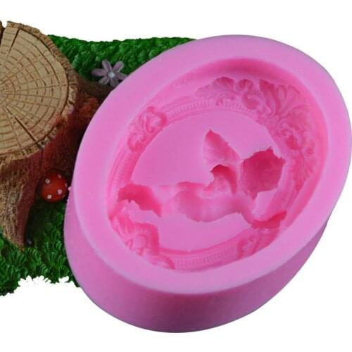 Cake Angel Frame Silicone Mold Angel Frame Chocolate Cake Decoration Mold DIY Crafts Silicone Mold