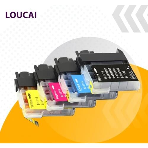 LouCai Compatible Ink Cartridges for Brother LC38 LC985 LC990 LC39 LC975 DCP-J125 DCP-J315W DCP-J515W MFC-J415W MFC-J410 Printer