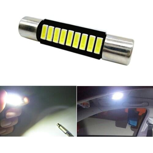 C5W led car auto Interior light Festoon 31mm C5W C10W led bulb 28mm 29mm 12V Car Vanity Mirror Lights Sun Visor Fuse Light White