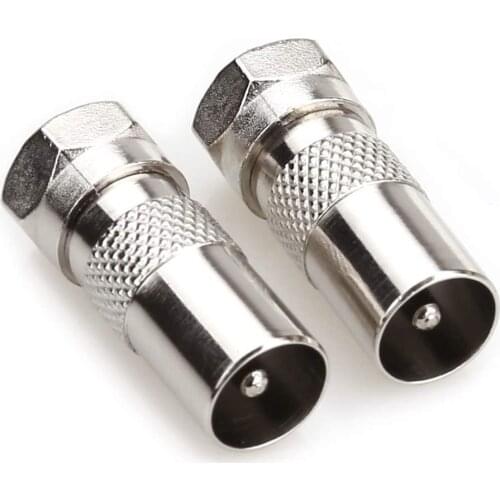 TV antenna coaxial cable F connector adapter satellite F type screw connector socket to F coaxial antenna male adapter converter